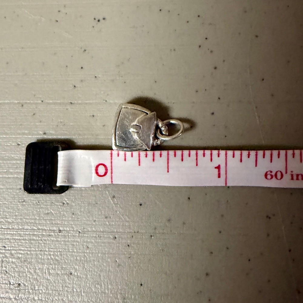JAMES AVERY Sterling Silver 3-D Handbag Purse Charm Pendant 👛 RETIRED; Un-Cut - Picture 9 of 10